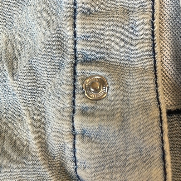 Art Class Denim Vest Jacket Hoodie (6/7) Small - Picture 7 of 7